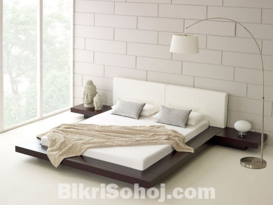 MF Bed Model 03 – 100% আকাশিকাট-মেহগনি কাঠ